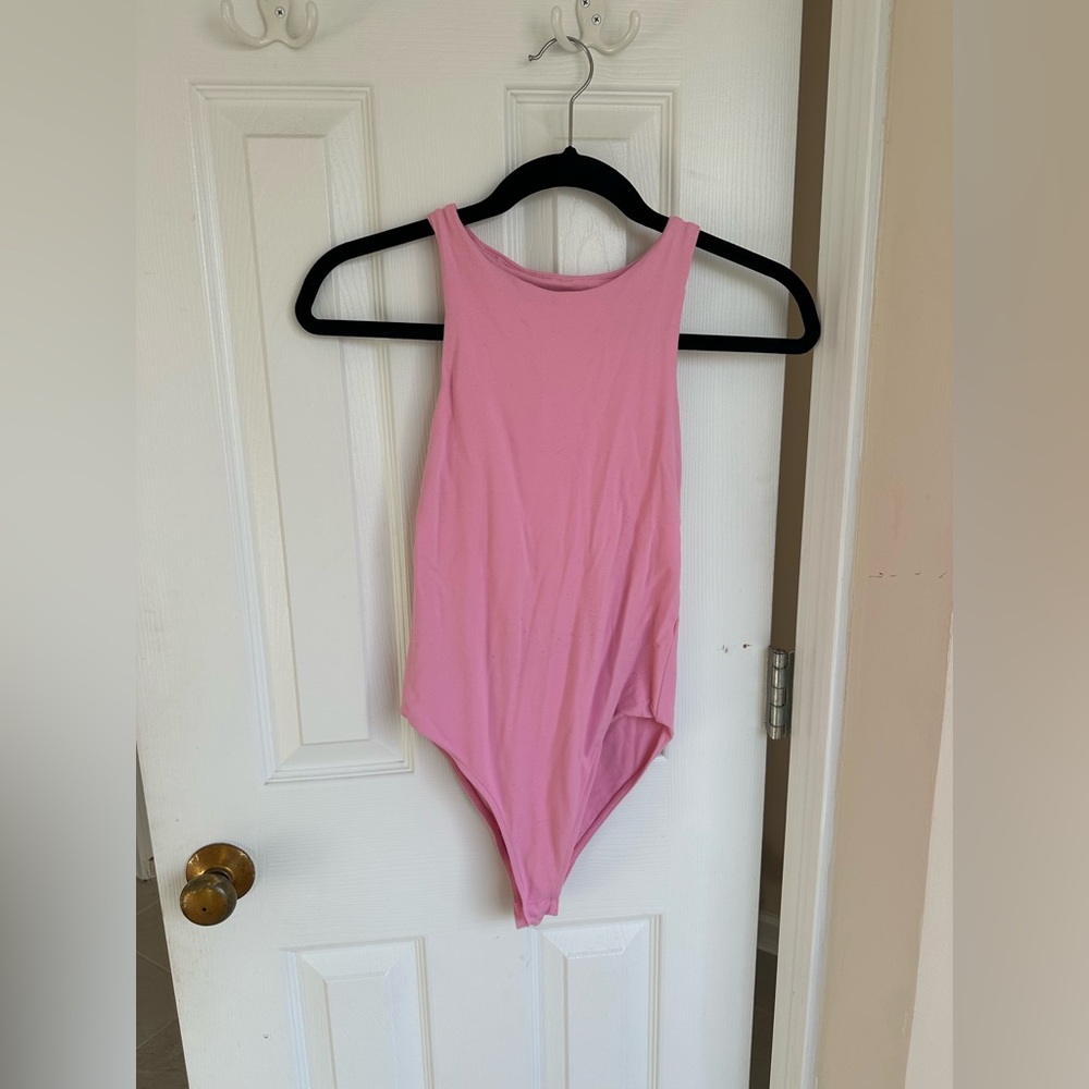 Zara Pink Halterneck Bodysuit